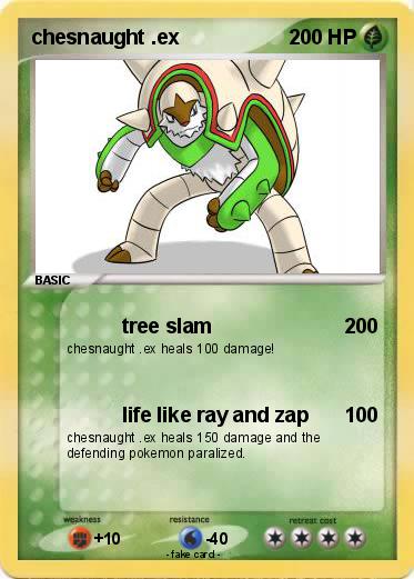 Pokemon chesnaught .ex