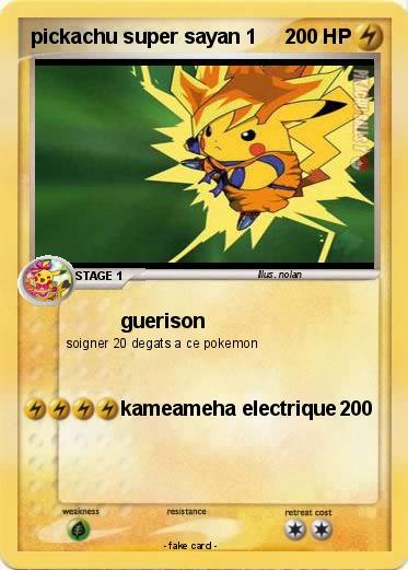 Pokemon pickachu super sayan 1