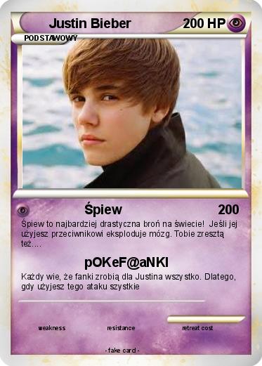 Pokemon Justin Bieber