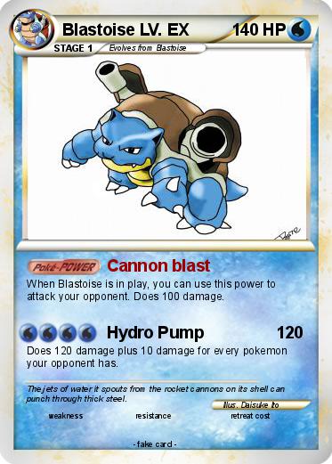 Pokemon Blastoise LV. EX