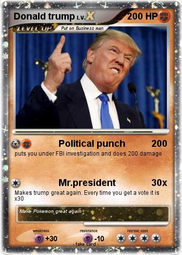 Pokemon Donald trump