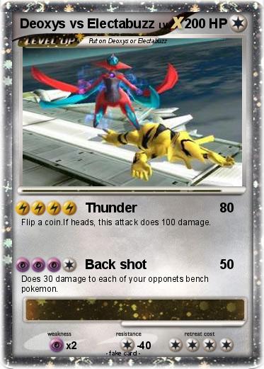 Pokemon Deoxys vs Electabuzz