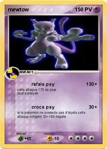 Pokemon mewtow