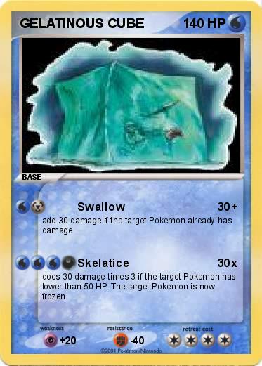 Pokemon GELATINOUS CUBE