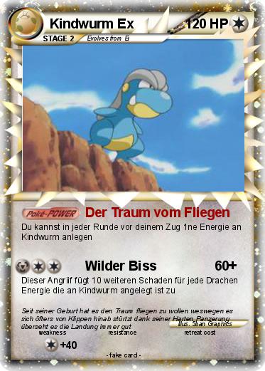 Pokemon Kindwurm Ex