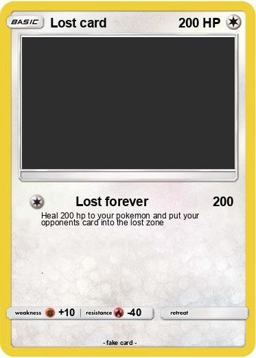 Pokemon Lost card