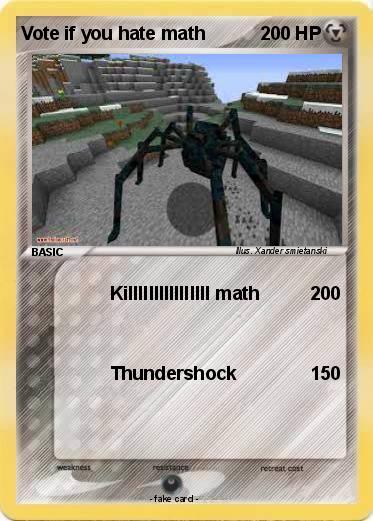 Pokemon Vote if you hate math