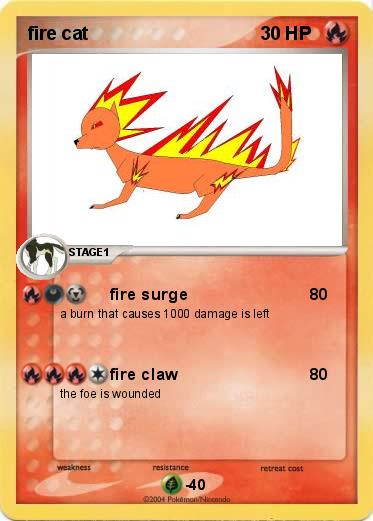 Pokemon fire cat