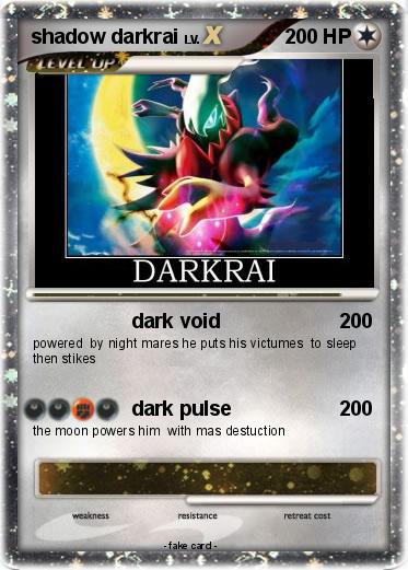 Pokemon shadow darkrai