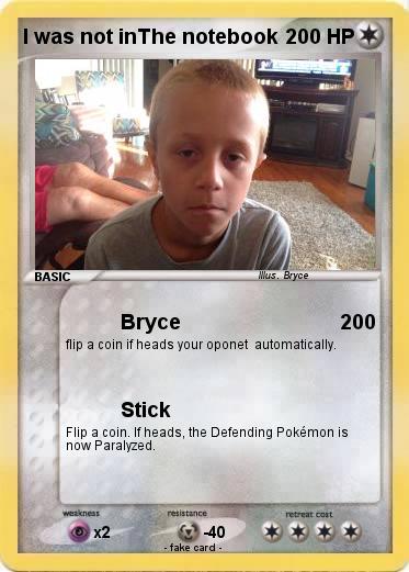 Pokemon I was not inThe notebook