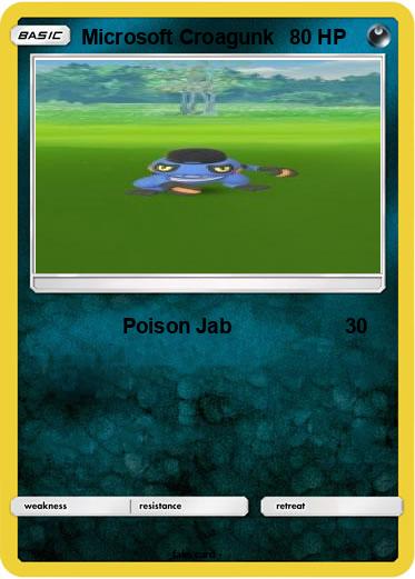 Pokemon Microsoft Croagunk