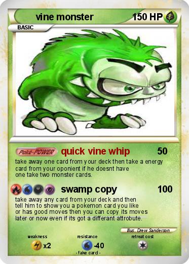 Pokemon vine monster