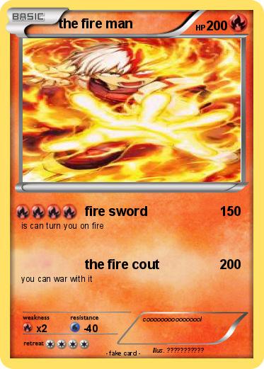 Pokemon the fire man