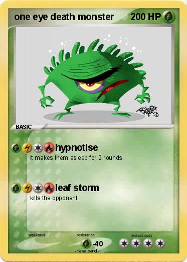 Pokemon one eye death monster
