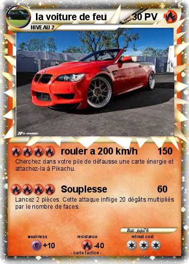 Pokemon la voiture de feu