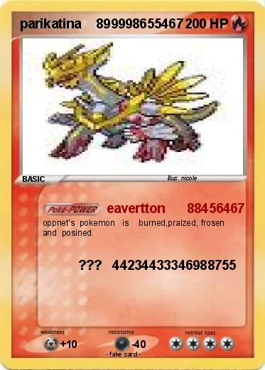 Pokemon parikatina    899998655467
