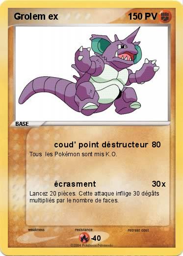 Pokemon Grolem ex