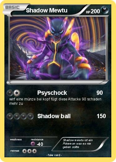 Pokemon Shadow Mewtu
