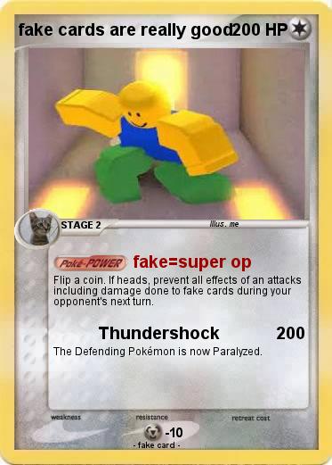 Pokemon fake cards are really good