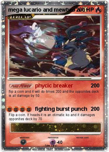 Pokemon mega lucario and mewtwo
