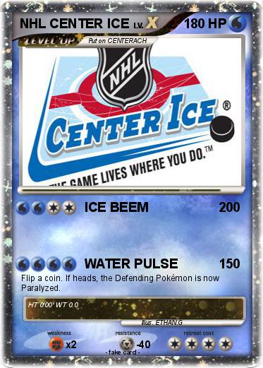 Pokemon NHL CENTER ICE
