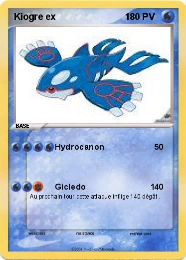 Pokemon Kiogre ex                           1                                                   