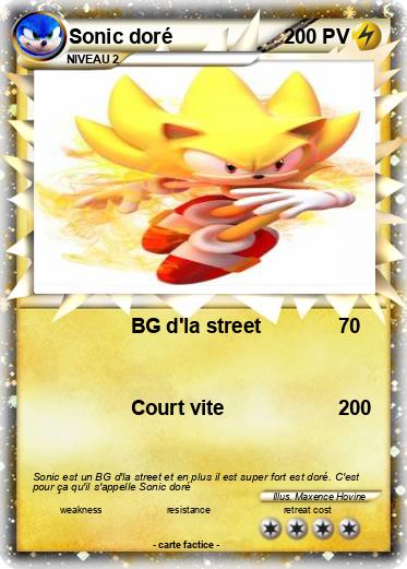 Pokemon Sonic doré