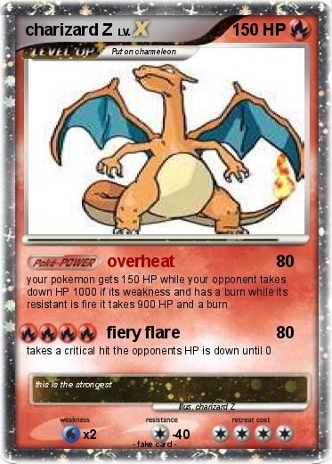Pokemon charizard Z