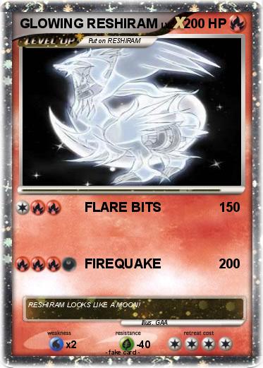 Pokemon GLOWING RESHIRAM