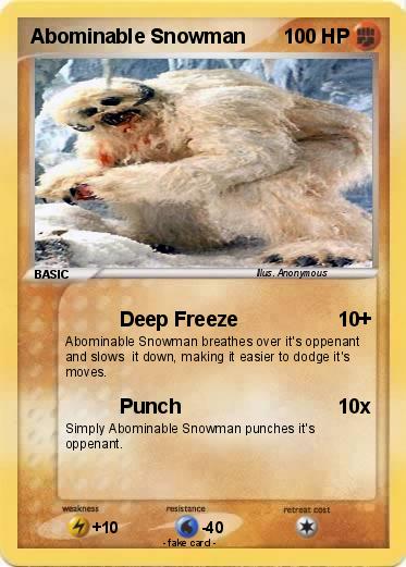 Pokemon Abominable Snowman