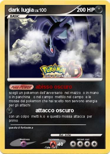 Pokemon dark lugia