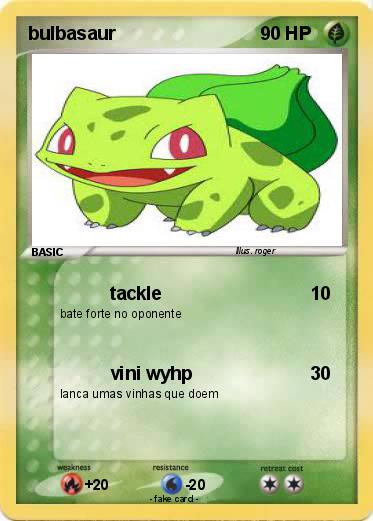 Pokemon bulbasaur