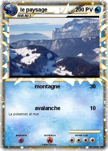 Pokemon le paysage