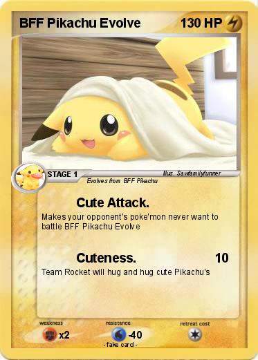 Pokemon BFF Pikachu Evolve