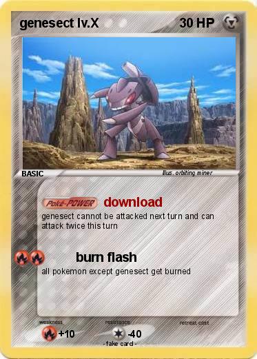 Pokemon genesect lv.X