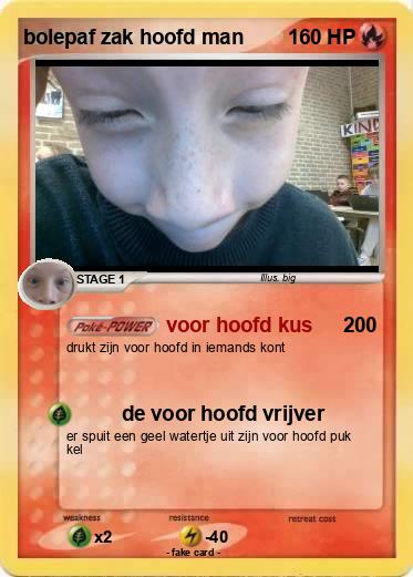 Pokemon bolepaf zak hoofd man