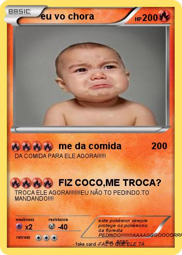 Pokemon eu vo chora