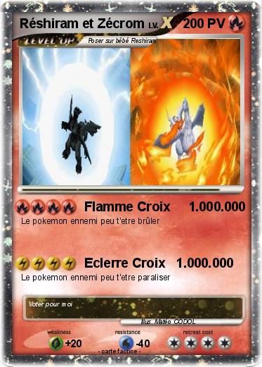 Pokemon Réshiram et Zécrom
