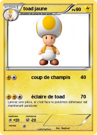 Pokemon toad jaune
