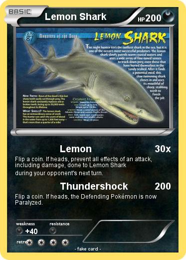 Pokemon Lemon Shark