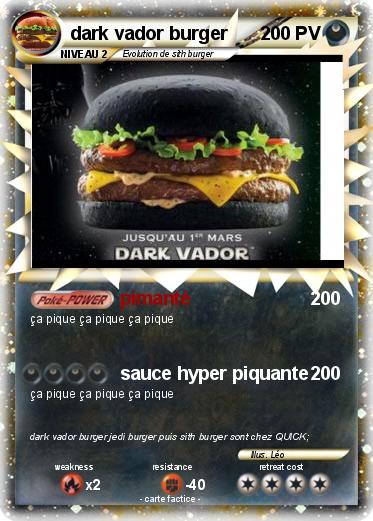 Pokemon dark vador burger