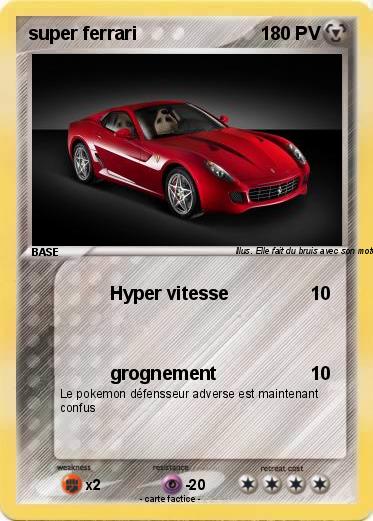 Pokemon super ferrari