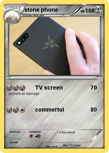 Pokemon stone phone