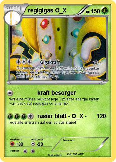 Pokemon regigigas O_X