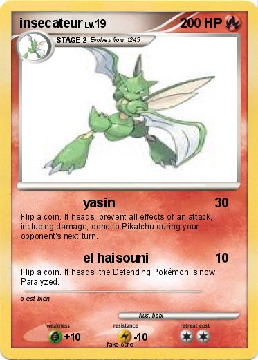 Pokemon insecateur