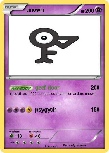 Pokemon unown