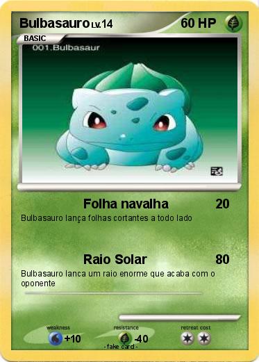 Pokemon Bulbasauro