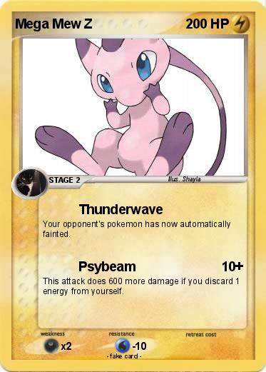 Pokemon Mega Mew Z