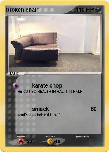 Pokemon broken chair