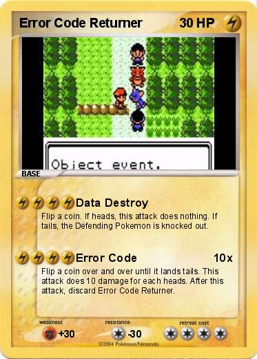 Pokemon Error Code Returner